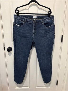 Pistola Medium Wash High Rise Skinny Ankle Jeans Women’s Plus Size 20W